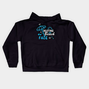 Resting Beach Face Kids Hoodie